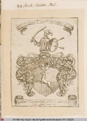 Wappen des Christoph Philippe Streit