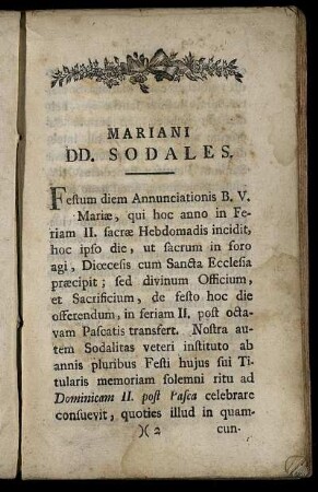 Mariani DD. Sodales.