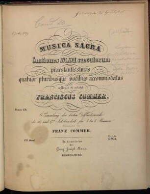 T. 20: Musica sacra. T. 20