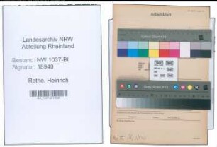Entnazifizierung Heinrich Rothe , geb. 26.03.1907 (Techn.Stadtinspektor)