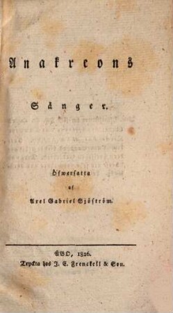 Anacreon : svethice redditus quem venia ampliss. facult. philos. ..., 1