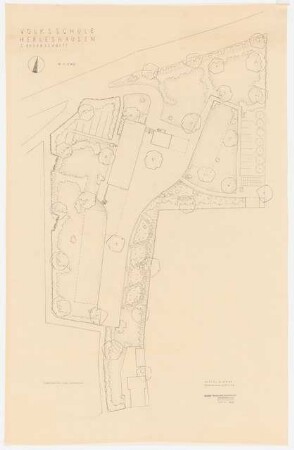 Volksschule Herleshausen Grünanlagen: Lageplan 1:200