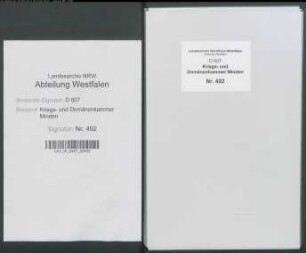 Amt Hausberge - Vogtei Berg und Bruch - Bauerschaft Haddenhausen: Protokoll des Katasterverhörs