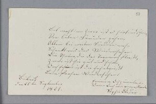 Sophie Clasen. – Lübeck, 25.09.1821