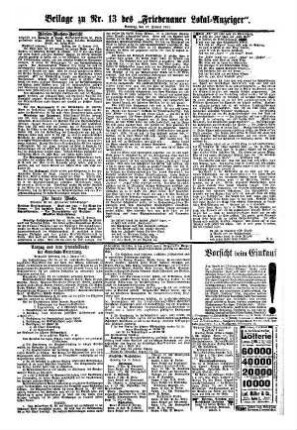 Beilage zu Nr. 13