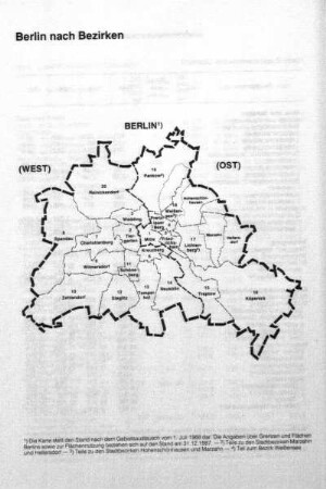 Karte: Berlin nach Bezirken