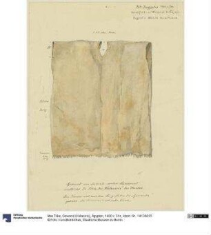 Gewand (Kalasiris), Ägypten, 1400 v. Chr.