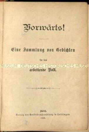 Sammlung von Arbeitergedichten