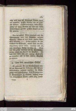 4. Von dem moralischen Gefühl.