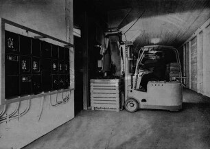 Fotografie: Lagertechnik, Kartoffel, Gabelstapler