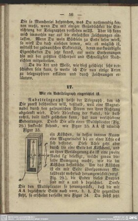 17. Wie ein Nadeltelegraph eingerichtet ist