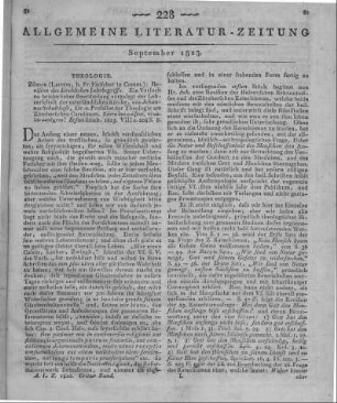 Schulthess, J.: Revision des kirchlichen Lehrbegriffes. Zürich, Leipzig: Fleischer 1823