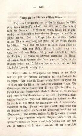 Feldzugsplan für die alliirte Armee.