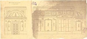 Klenze, Leo von; St. Petersburg (Russland); Eremitage - Saal S 1. OG (Schnitte)