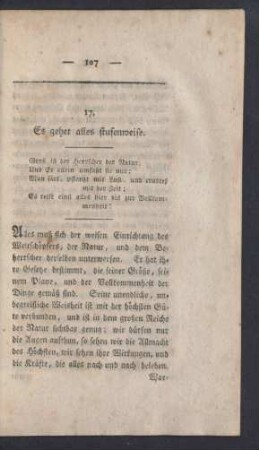 17. Es geht alles stufenweise