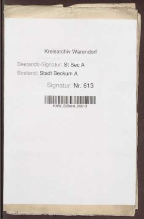 Richter Detten und Stadt Beckum ./. den Juden Joseph Lefmann wegen Gerichtskosten
