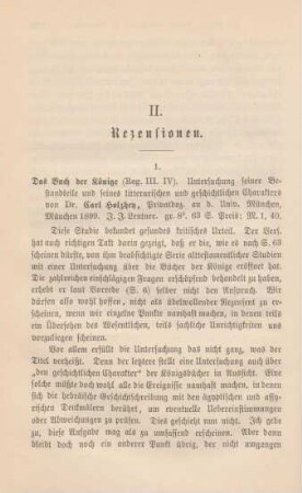 128-131 [Rezension] Holzhey, Carl, Das Buch der Könige [Reg. III. IV.]
