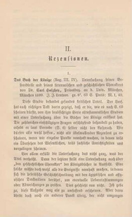 128-131 [Rezension] Holzhey, Carl, Das Buch der Könige [Reg. III. IV.]