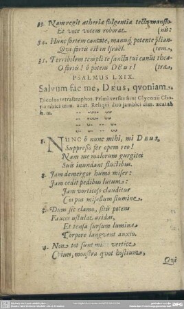 Psalmus LXIX. Salvum fac me, Deus, quoniam