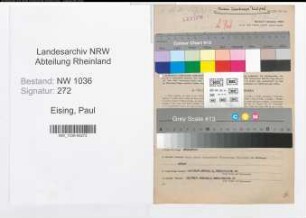 Entnazifizierung Paul Eising , geb. 05.11.1901 (Ingenieur)