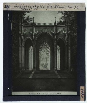 Entwurf zum Mausoleum der Königin Luise