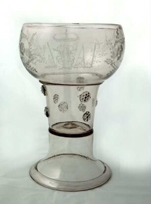 Glaspokal auf den Herzog Karl Friedrich von Holstein-Gottorf