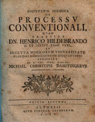 De processu conventionali