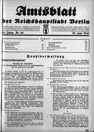1941,26: Nr. 26, 29. Juni 1941