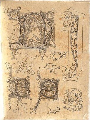 Voit, August von; Initiale - Ansichten, Details