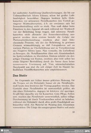 Das Stativ
