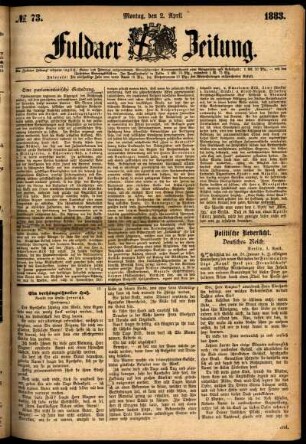 Ausgabe vom Montag, den 02. April 1883.