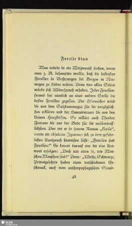 Forelle blau