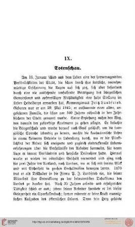 IX. Totenschau