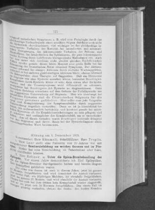 Sitzung am 1. Dezember 1903.