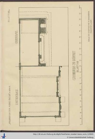 Blatt 52a. Grundriss zu Büffet Blatt 52.