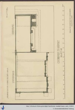 Blatt 52a. Grundriss zu Büffet Blatt 52.