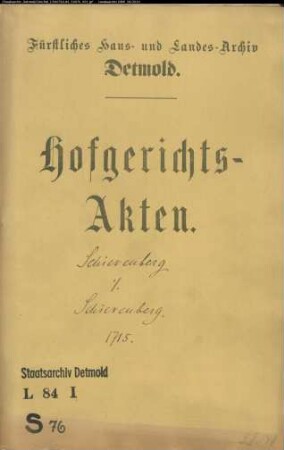 Schierenberg, Jakob in Horn gegen Joh. Henrich Schierenbergs Witwe in Horn - Abrechnung