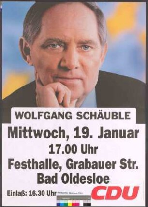 Wolfgang Schäuble, Mittwoch, 19.01.