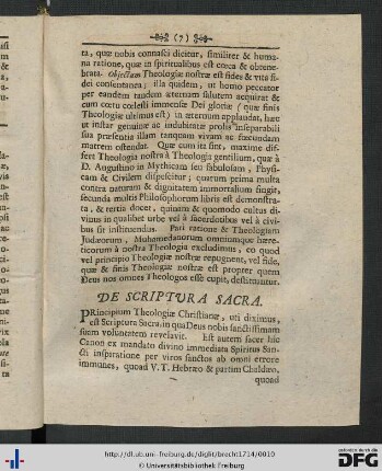 De Scriptura Sacra.