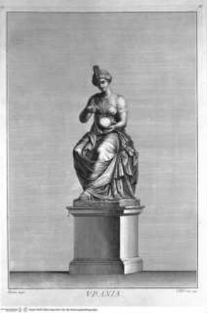 Il Museo Pio-Clementino, Tomo I-VII, Tomo I: Statue del Museo Pio-Clementino, Statue der Urania
