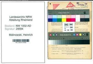 Entnazifizierung Heinrich Malinowski, geb. 29.03.1901 (Bankangest.)