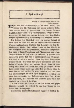 2. Heimatkunst
