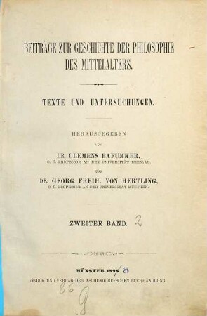 Die Erkenntnislehre des Wilhelm von Auvergne