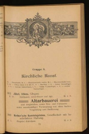 Gruppe 8. Kirchliche Kunst