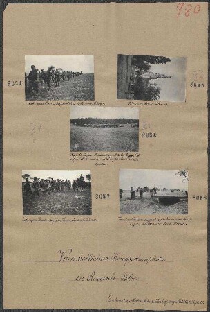 Rast der 5. fahr. Batterie bayer. Feld-Art.-Regts. Nr. 21 auf dem Rückmarsche von Osiaty über Jamow nach Siedlce