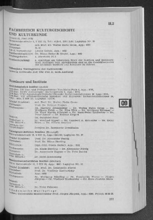 Fachbereich Kulturgeschichte und Kulturkunde