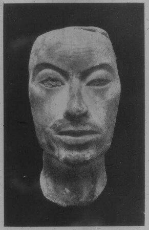 El-Amarna [Tell el-Amarna], Modellkopf eines Mannes
