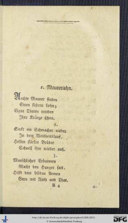 Gesangbuch für Freymaurer.