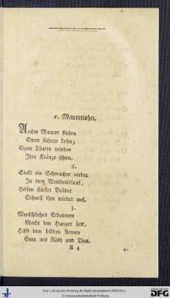 Gesangbuch für Freymaurer.