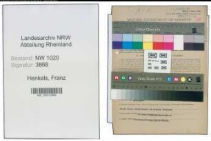 Entnazifizierung Franz Henkels , geb. 06.01.1900 (Verwaltungsangestellter)